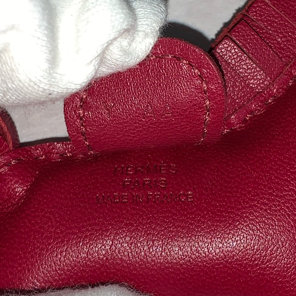 NIB authentic HERMÈS Rodeo PM bag charm ruby Milo - Picture 5 of 6